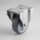 80mm Stainless Steel Fixed Castor – TPR Wheel