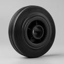 125mm Black Rubber Wheel 100kg Load Capacity