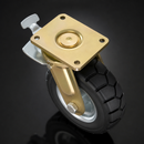 250mm Directional Lock & Leading Brake Castor - 600kg Load Capacity
