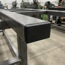 80 x 40mm Rectangular Tube Insert - Textured Black Finish