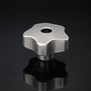 Aluminium Through Thread Handwheel M6 x 40mm Diameter