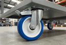 150mm Stainless Steel Braked Castor – Polyurethane Wheel
