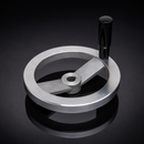 Spoked Aluminium Control Handwheel 200mm Diameter, 18mm Bore