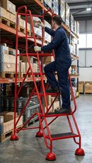 Classic 5 Step Mobile Safety Steps 1935h x 556w x 1225d mm