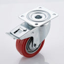 100mm Braked Castor - Temperature Resistant Rubber