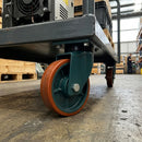 200mm Swivel Castor - Polyurethane on Cast Iron