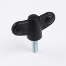 Butterfly Male Wing Knob 60mm Diameter, M10 x 40mm Thread