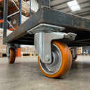 150mm Heavy Duty Swivel Braked Castors with Polyurethane Wheel