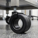 65mm Rubber Twin Wheel Castor with M8 x 15mm Stem
