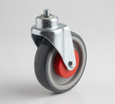 125mm Rubber Shopping Trolley Castor - Electro Conductive Wheel
