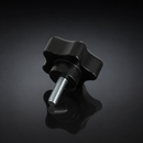 Male Handwheel 50mm Diameter, M8 x 40mm Thread Length