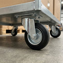 200mm Pressed Steel Swivel Castor – 180kg Load Capacity