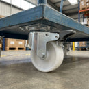 75mm Braked Castor White Nylon 75kg Load Capacity
