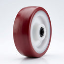 125mm Polyurethane Wheel - 20mm Bore with Roller Bearing