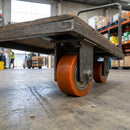 80 x 90mm Polyurethane Pallet Roller - 20mm Bore, Ball Bearing