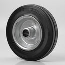 160mm Solid Black Rubber Wheels 160kg Load Capacity