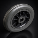 100mm Thermoplastic Wheel with Black Elastic Rubber Tyre