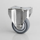 60mm Fixed Castor with TPR Wheel – 40kg Load Capacity