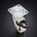 25mm Braked Furniture Castor – Soft White Wheel