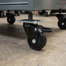 50mm Braked Furniture Castor – Soft Black Wheel