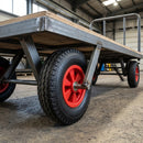 400mm Pneumatic Wheels with Red Plastic Centre