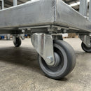 80mm Swivel Castor Grey Polyurethane Wheel - 150kg Load Capacity
