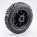180mm Thermoplastic Wheel with Black Elastic Rubber Tyre