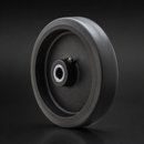 Black Rubber Wheel 200mm with 20mm Roller Bearing