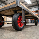 Pneumatic Trolley Wheels 370mm Diameter with Roller Bearings