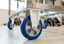 100mm Fixed Castor – Polyurethane Wheel, Aluminium Centre