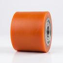 82 x 70mm Polyurethane Pallet Roller - 20mm Bore, Ball Bearing