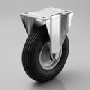 200mm Fixed Pneumatic Castors with Metal Centre
