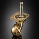 38mm Brass Swivel Castor – Peg & Socket Fitting