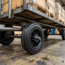 250mm Rubber Wheel with 20mm Bore for Heavy Loads