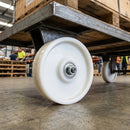 150mm Nylon Wheel - 25mm Bore with Ball Bearing