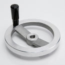 Spoked Aluminium Control Handwheel 125mm Diameter, 12mm Bore