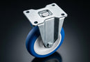 100mm Fixed Castor – Polyurethane Wheel on Nylon Centre