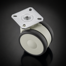65mm Twin Wheel Castor with Plate Fitting