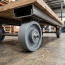 125mm Grey Cast Iron Wheel - 15mm Bore with Ball Bearing