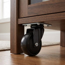 75mm Swivel Furniture Castor – Soft Black Wheel