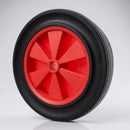 293mm Solid Rubber Trolley Wheel – Wide Tread, Black