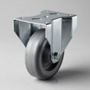 100mm Fixed Castor - TPR Wheel, 100kg Load Capacity