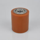 85 x 100mm Polyurethane Pallet Roller - 25mm Bore, Ball Bearing