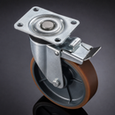 100mm Heavy Duty Braked Castor – 450kg Load Capacity