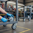 Premium 160mm Diameter Grey Polyurethane Anti-Static Wheel with 450Kg Load Capacity and 20mm Ball Bearing