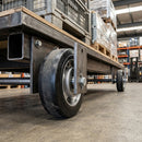 200mm Extra Heavy Duty Rubber Wheel 20mm Bore