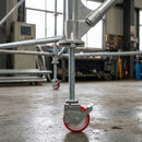 150mm Adjustable Scaffold Castor – Braked, PU Wheel