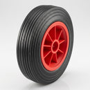 200mm Solid Rubber Trolley Wheel – 19mm Bore, 200kg Load