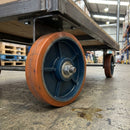 125mm Polyurethane Wheel – Cast Iron Centre, 20mm Bore