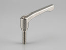 Stainless Steel Male Clamping Handle M6 x 32mm Thread Length